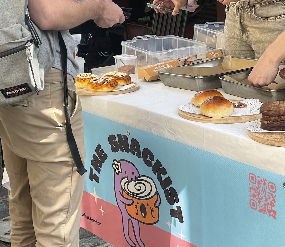 Sarah's baked goods stall at Coal Drops Yard